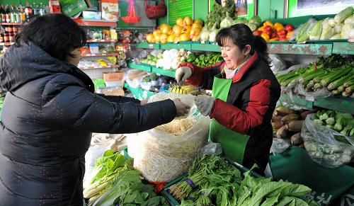 北京丰台:社区便民果蔬店受欢迎(组图)