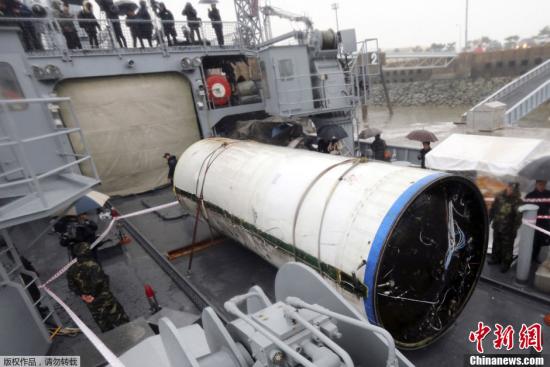 韩国军方部署4艘扫雷舰搜索朝鲜火箭零配件