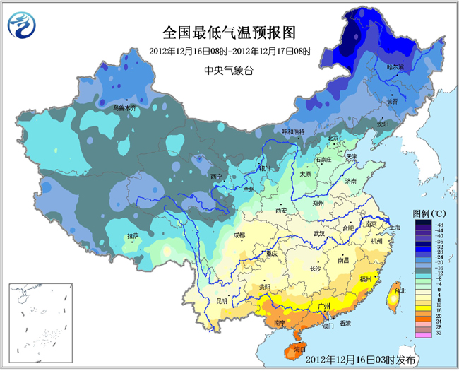 冷空气将影响中东部地区 南方地区多阴雨天气(组图)