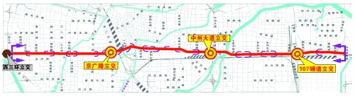 郑州陇海路将建高架桥 从西三环直奔京港澳高速(组图)图片