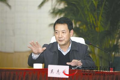 万江街道党委书记吴志刚 东莞时报记者 周天宝 摄