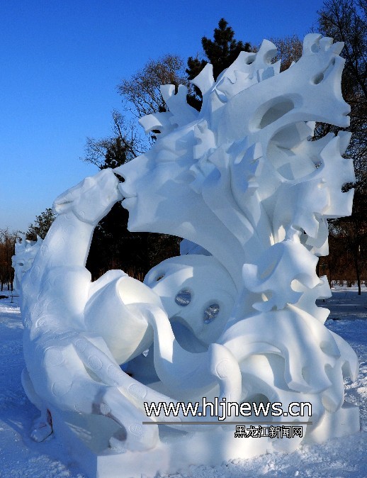 雪雕作品照片