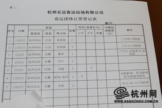 汽车团体票今起预定 江西湖北票源紧张(图)