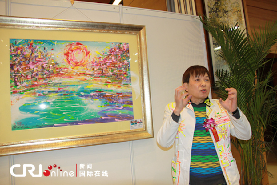 台湾画家黄木村2013中国色彩能量画展在京举行(组图)