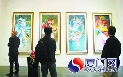 本土画家涂启先油画展开幕 免费向公众开放(图)