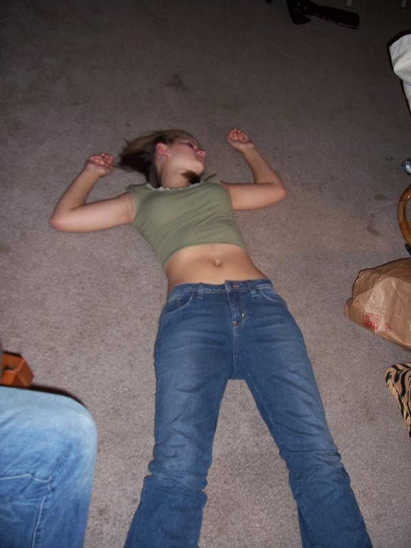 drunk skinny young amateur