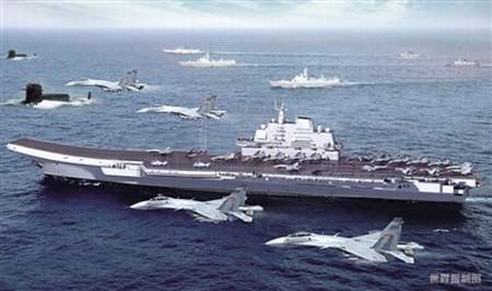 港媒:中日一旦开战 日美打算一举炸沉中国航母
