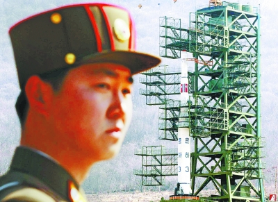朝鲜发射运载火箭（资料图片）。
