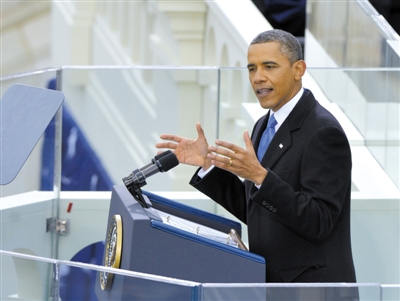 21日，美国总统奥巴马在公众面前发表一篇内容广泛的就职演讲，阐明今后4年的执政理念。