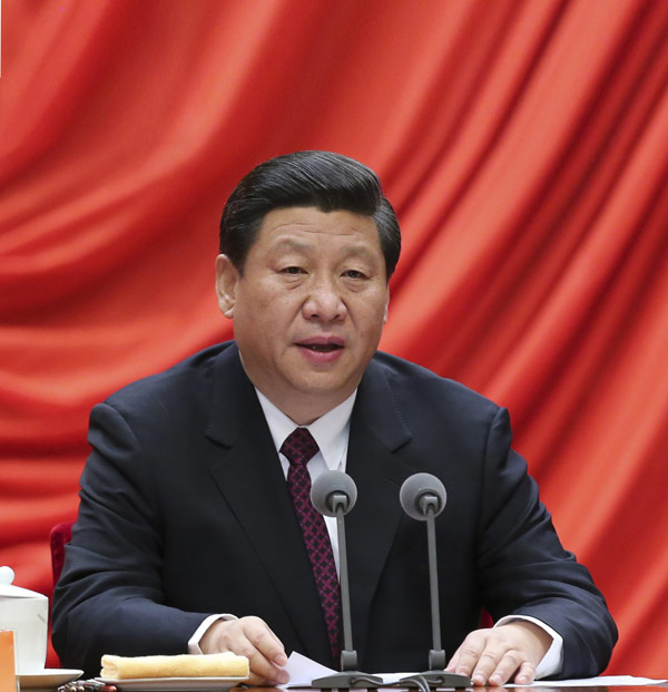 1月22日，中共中央总书记、中共中央军委主席习近平在中国共产党第十八届中央纪律检查委员会第二次全体会议上发表重要讲话。新华社记者丁林