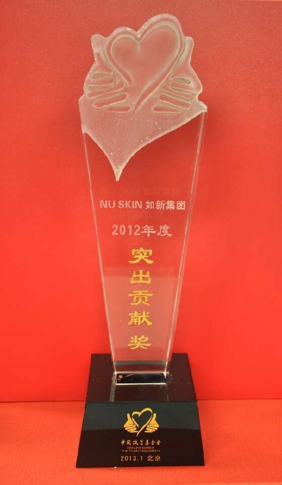 团荣获中国扶贫基金会2012年度突出贡献奖(