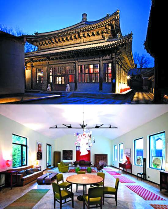 清代智珠寺变身高档西餐馆(资料图).