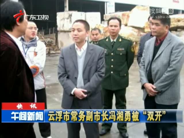 广东省云浮市常务副市长冯湘勇被双开