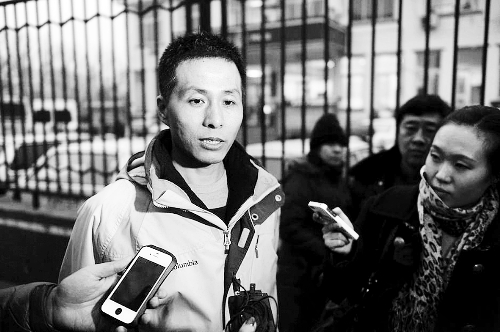 1月28日，北京德胜门外派出所，朱瑞峰接受采访