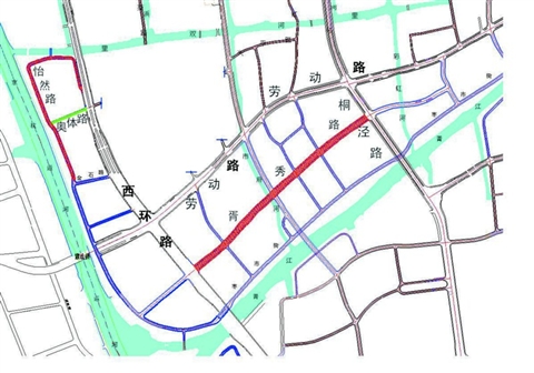 新建胥秀路接通桐泾路西环路(图)