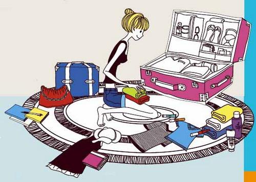 一个行李箱装40件衣物