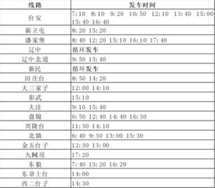 【组图】沈阳市主要公路客运站春运发车时刻表(组图)