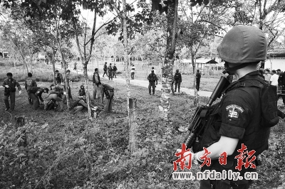 泰国军事基地遇袭17武装人员被打死(图)