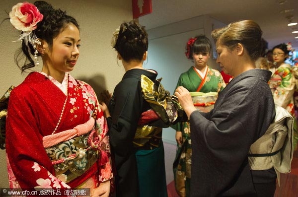 日本和服皇后大赛拉开帷幕 艳美和服展现传统