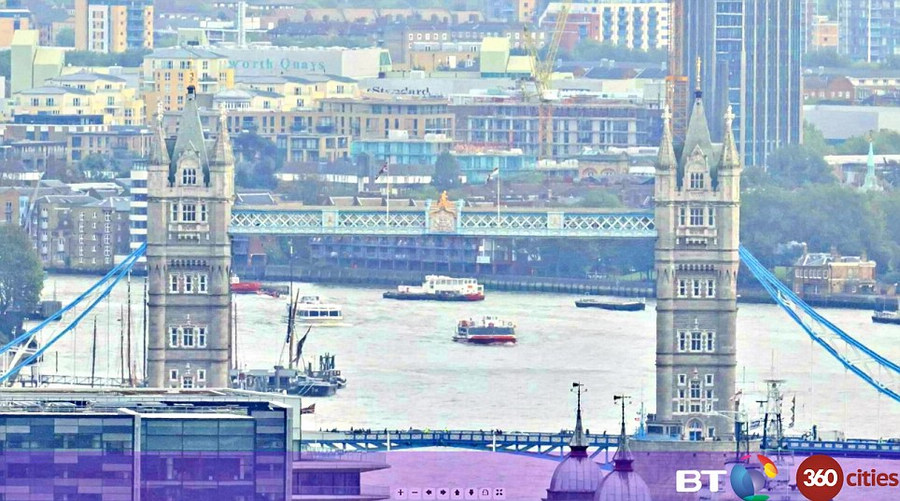 伦敦最清晰全景照公布 像素高达3200亿(组图)