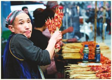 卖羊肉串高清