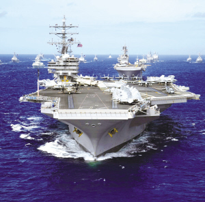 美国海军计划"封存"四艘航母 或因美财政吃紧