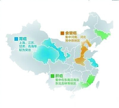 公益人士制作中国癌症村地图