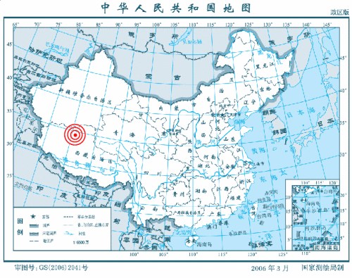 中新网2月25日电 据中国地震台网测定，北京时间2013年2月25日13时11分在西藏自治区阿里地区改则县北纬34.4,东经85.7发生5.4级地震， 震源深度9公里。