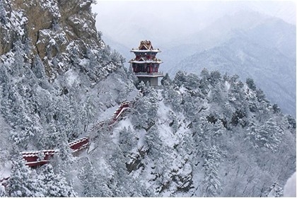 山西石膏山风景名胜区冬季美景