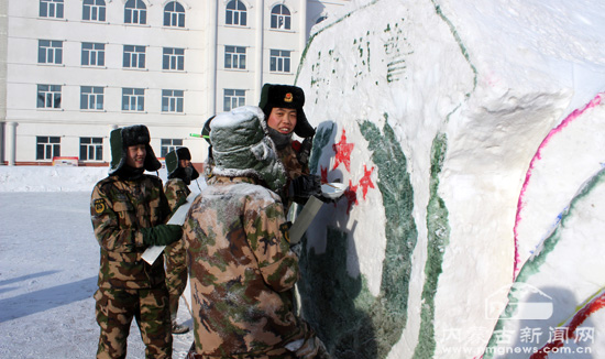 武警呼伦贝尔支队新训大队:多彩冰雪文化展官兵风貌(组图)