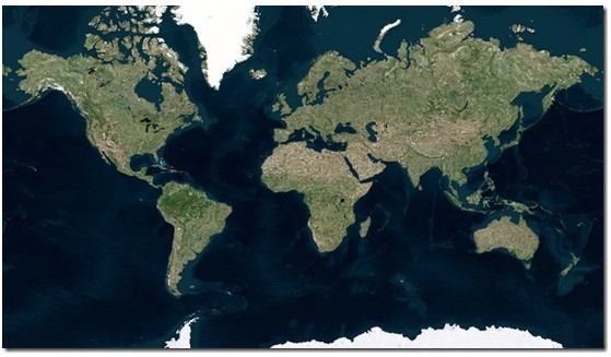 Bing地图更新1300万平方公里卫星图像