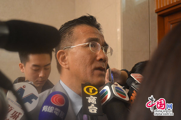 香港人大代表田北辰接受媒体采访 中国网 魏婧摄