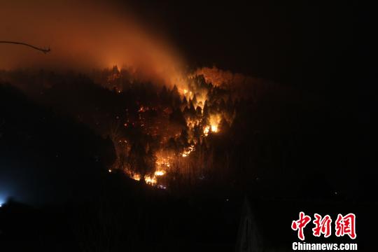 3月9日19时许，泰山发生一起山火。