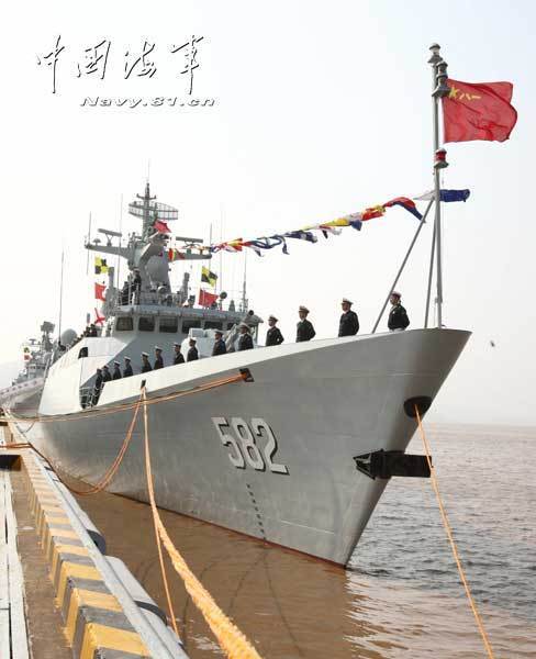 中国5艘056级护卫舰即将服役 或再赴半月礁巡航
