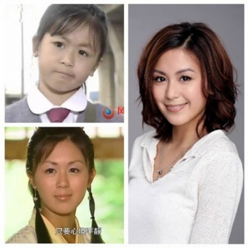 文根英李小璐女大十八变昔日童星变身性感女星