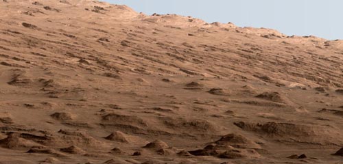 好奇号捕捉到火星夏普山高分辨率全景照片(图