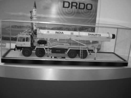 “无畏”Shaurya巡航导弹模型