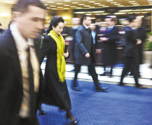 3月22日，彭丽媛下榻莫斯科总统饭店。