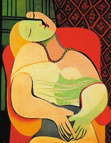 《梦》是毕加索1932年油画作品