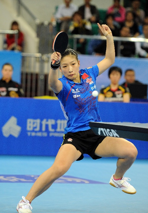 乒乓球——世界杯团体赛:中国女队晋级四强 3月29日,中国队选手刘诗雯