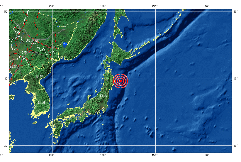 日本本州东海岸附近海域发生6.2级地震