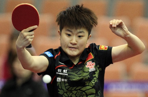 图文:[乒乓球]韩国公开赛U21组 李佳燚回球