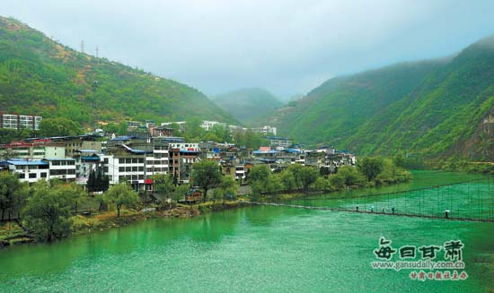 文县碧口镇建设山水园林小镇和生态文明新村(图)