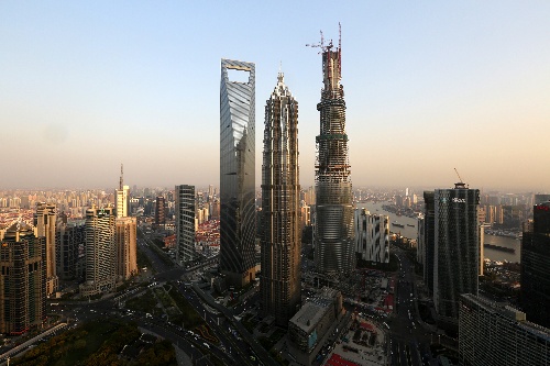 #(经济)(2)上海中心大厦突破500米-搜狐新闻