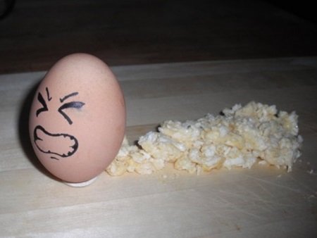 台媒:蛋壳艺术 画上表情有股“蛋蛋”哀伤(图)