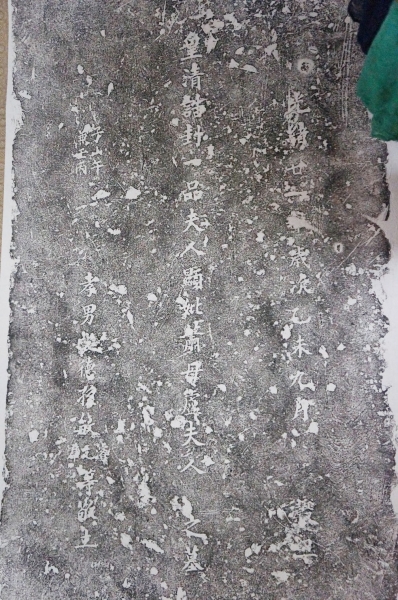 卢氏墓碑拓文.红线为编辑所加