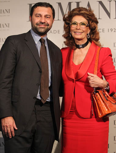 damiani先生和sophia loren(索菲亚 罗兰)女士