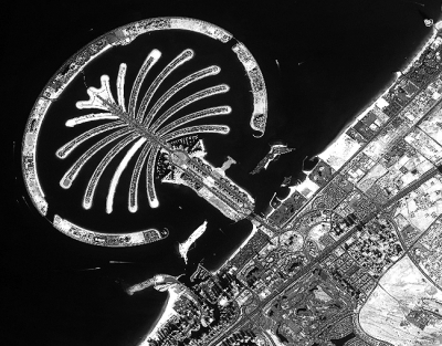 迪拜人工岛遥感图