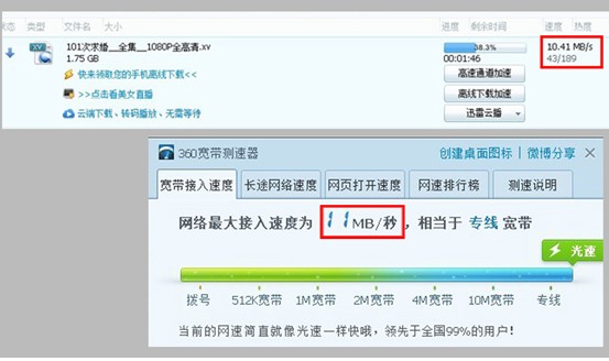 长城宽带100M评测津门网友详述百兆感受