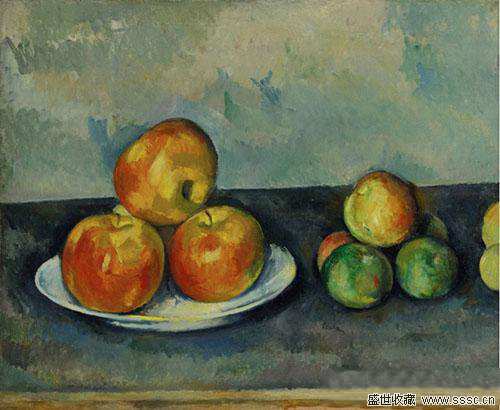由塞尚于1889-1890年创作的画作《苹果》(Le